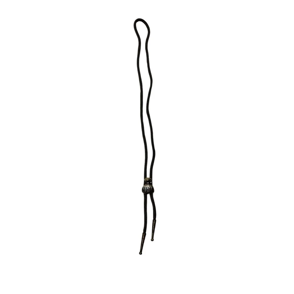 Vintage Brass Money Bag Bolo Tie Unique Pop Culture
